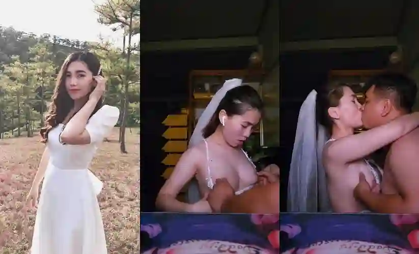 Nay em mặc bộ cô dâu siêu nứng anh địt thỏa thích
